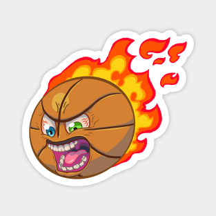 Mad Basketball - On Fire Magnet