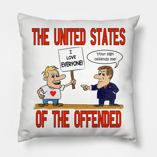 The United States of the Offended Pillow by Pixhunter