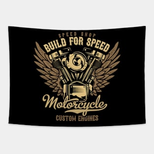 Build for speed motocycle Tapestry