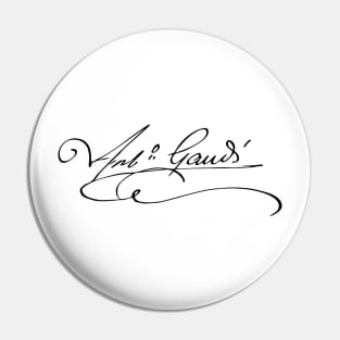 Gaudi signature Pin