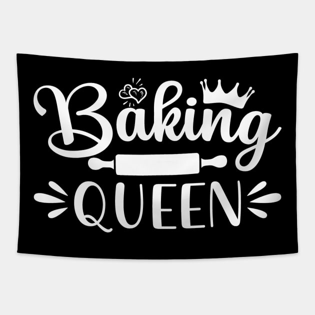 Baking Queen Tapestry by funkymonkeytees