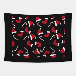 Red White Christmas Pattern Tapestry