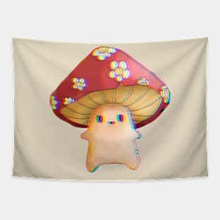 Trippy cute mushroom Tapestry