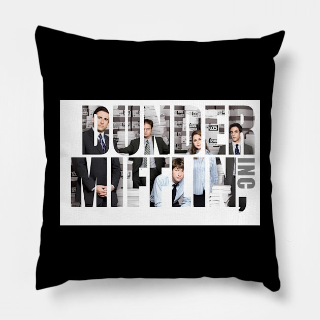 DUNDER MIFFLIN INC Pillow by inevitabiliTee