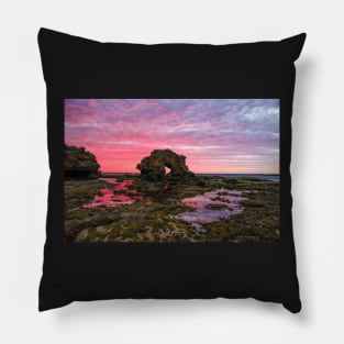 Keyhole Rock, Bridgewater Bay,Blairgowrie, Mornington Peninsula, Victoria, Australia Pillow