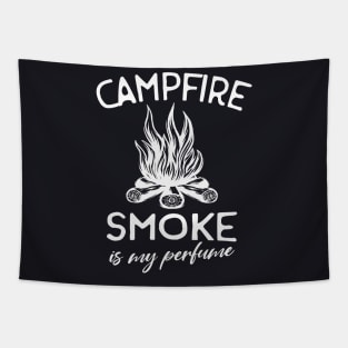 Campfire Smoke funny Outdoor Camper Gift Tapestry