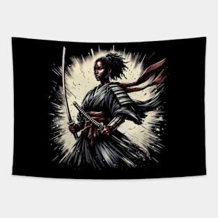 Afro Samurai Girl Tapestry