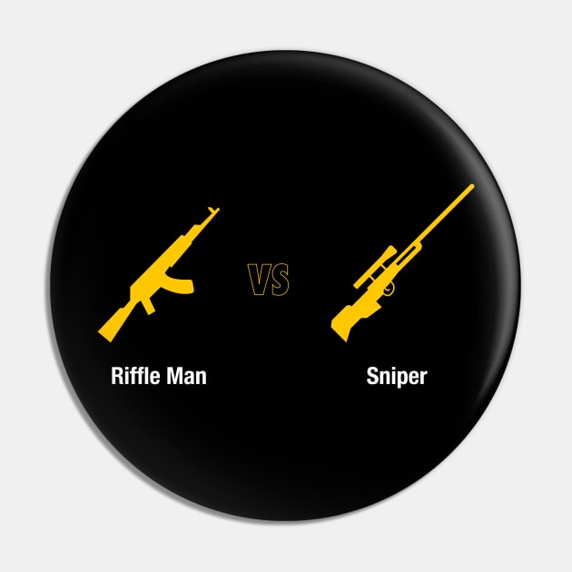 Riffle man vs Sniper Pin by happymonday