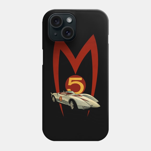 VINTAGE SPEED RACER MACH 5 copy Phone Case by GOAT777