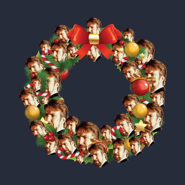 Hans Gruber Die Hard Multiface Christmas Wreath by Rebus28