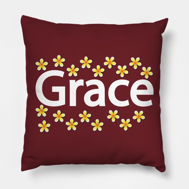 Grace being graceful with flowers Pillow by It'sMyTime