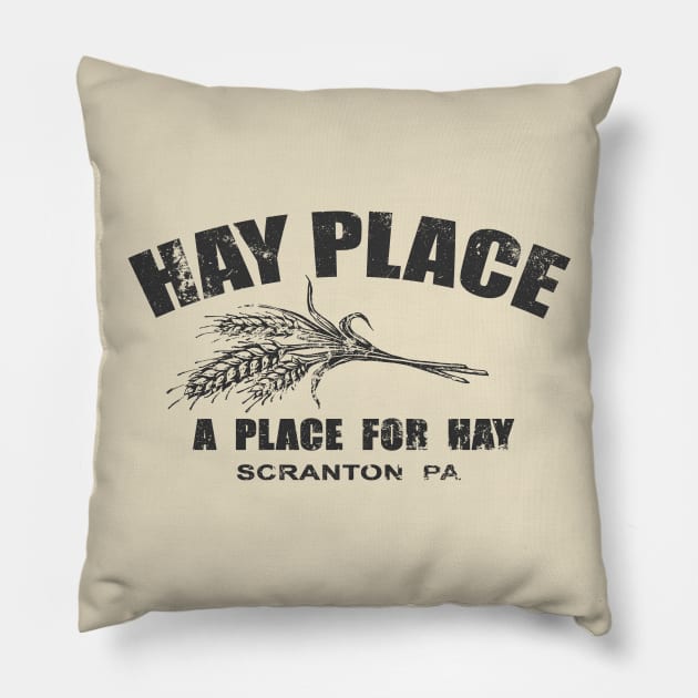 Hay Place Pillow by retrorockit