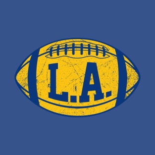 LA Retro Football - Blue T-Shirt