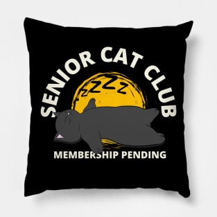 Senior Cat Club Membership Pending Funny Pillow