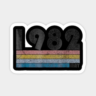 36th Birthday Gift Retro Born in May of 1982 Magnet