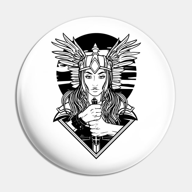 Valkyrie Illustration Pin by madeinchorley