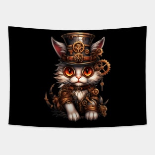 Cat Halloween Steampunk for Cat Lover Tapestry
