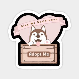 Pink Cute Pet Adopt Me Magnet