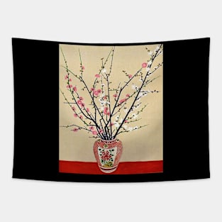 Blossoms in Vase Tapestry