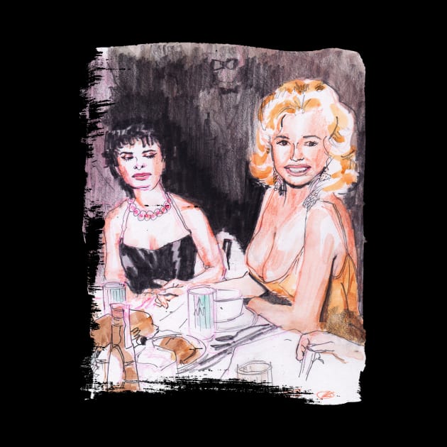 Sophia Loren and Jayne Mansfield by Kenny Routt