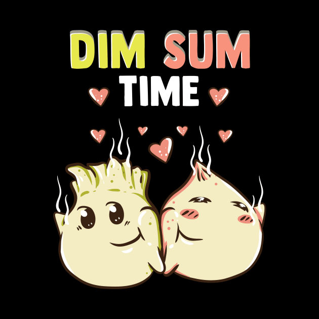 Dim Sum Time Funny Food Pun Cute Dimsum by theperfectpresents