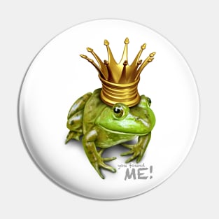 Frog with crown Pin