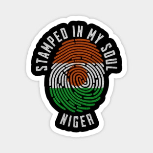 Stamped in My Soul Niger Flag Design Nigerien Pride Magnet