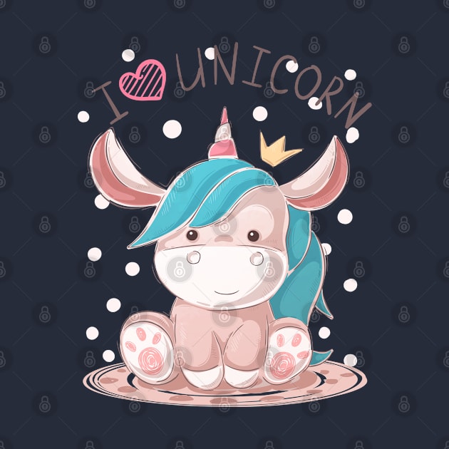 I love Unicorn by Mako Design 