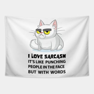 Sarcastic Kitty Tapestry