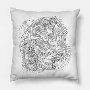 Dragon pile Pillow