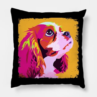 Cavalier King Charles Spaniel Pop Art - Dog Lover Gifts Pillow