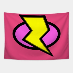 Lightning Bolt Logo - Pink Tapestry