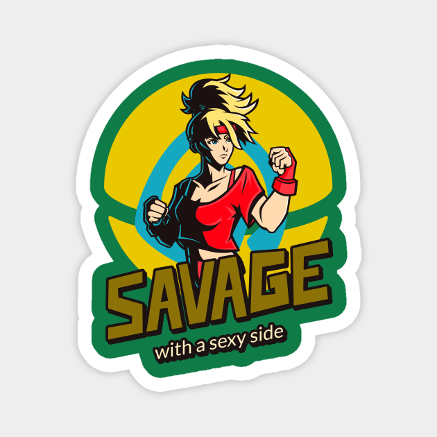 Savage With A Sexy Side Magnet by Dear Waistline