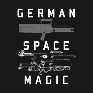 German Space Magic - Gun Meme, Funny, G11, Blueprint, Firearm, Gun Owner T-Shirt