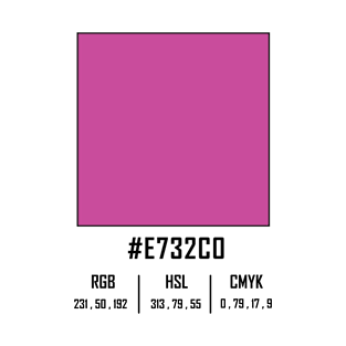 #e732c0 pink T-Shirt