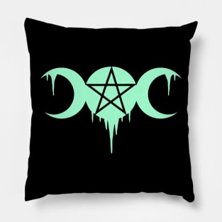 WICCA, WITCHCRAFT, TRIPLE MOON Pillow