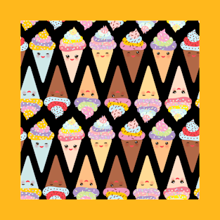 Ice Cream (Pattern) T-Shirt