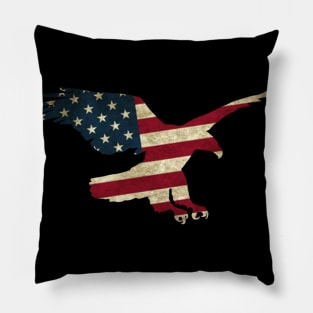 America Flag Eagle Pillow