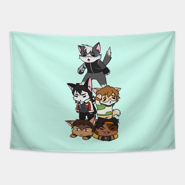 Forming Voltron: Are we doing this correctly? Tapestry by hellotwinsies