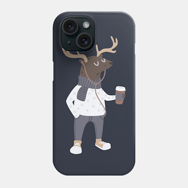 Hipster Deer Phone Case by Brzozowska