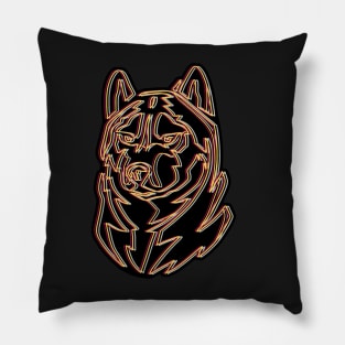 Bloomsburg Husky Linear Design Pillow