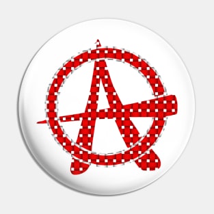 Classic Retro Anarchy Symbol Pin