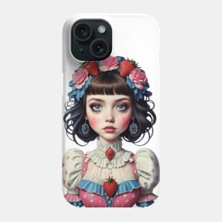 Victorian Strawberry Girl Phone Case