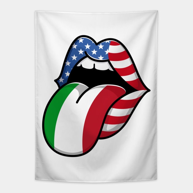 Italian Pride Italian Roots Italian American Tapestry by RW