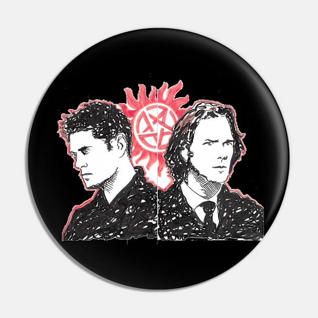 Sam and Dean graffiti fanart Pin by Blaze_Belushi