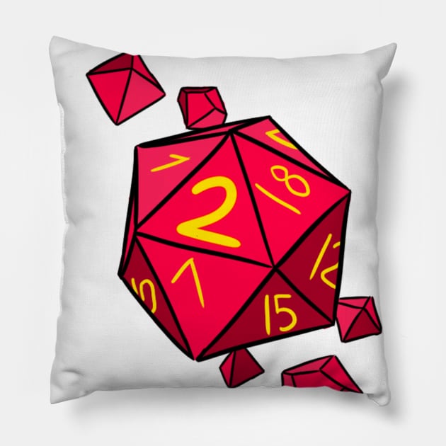 Two Crew [Dice, No Text] Pillow by Blizardstar