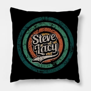 Steve Lacy // Retro Circle Crack Vintage Pillow