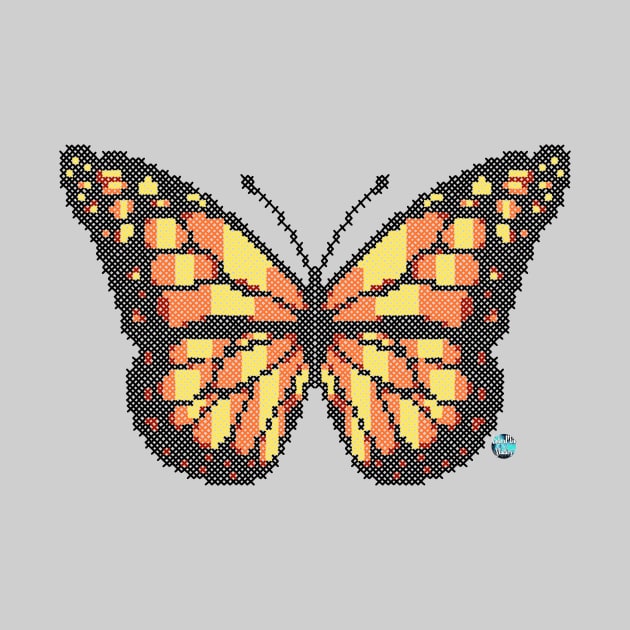 Butterfly Cross Stitch by ColorMix Studios