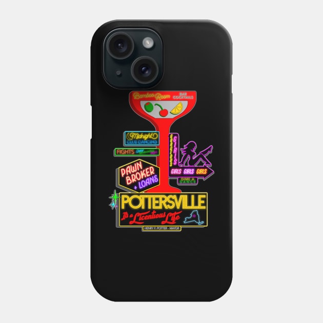 Pottersville (In Color) Phone Case by darklordpug