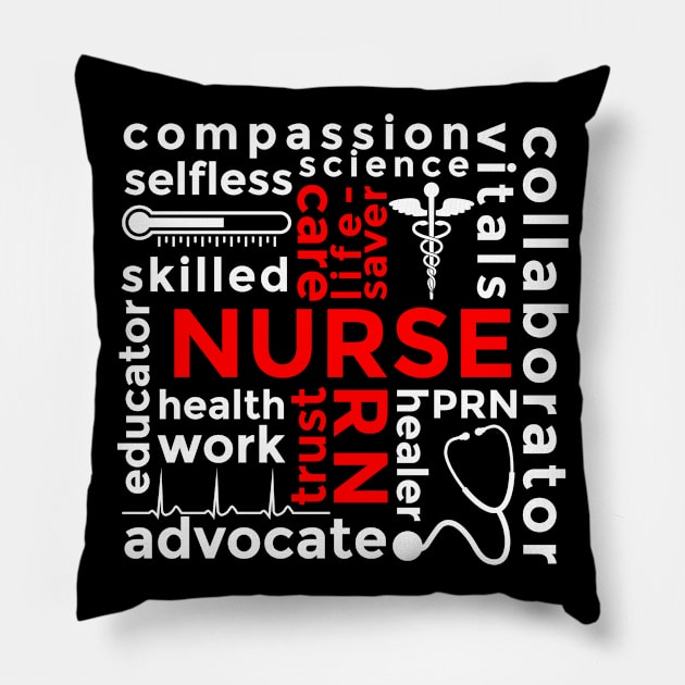 Nurse Subway Art Pillow by StudioBear